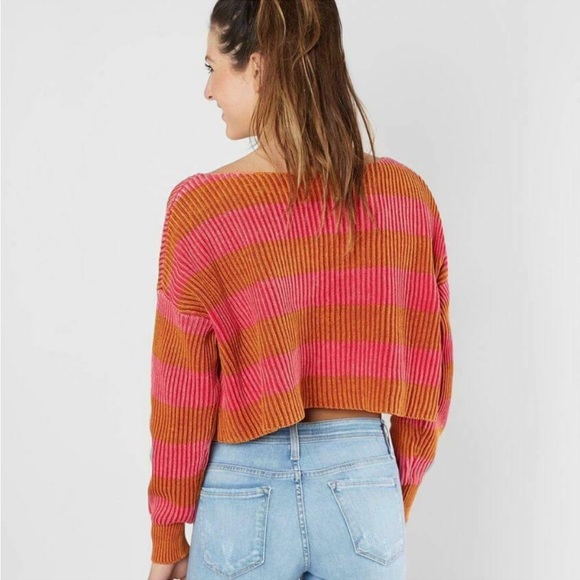 Free People Just my Stripe pullover sweater - Picture 4 of 6
